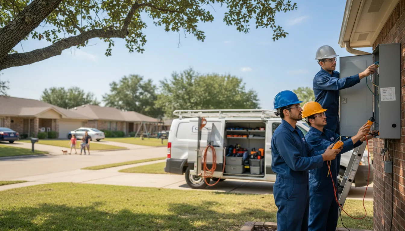 Certified electrician providing emergency electrical services in Madill, OK